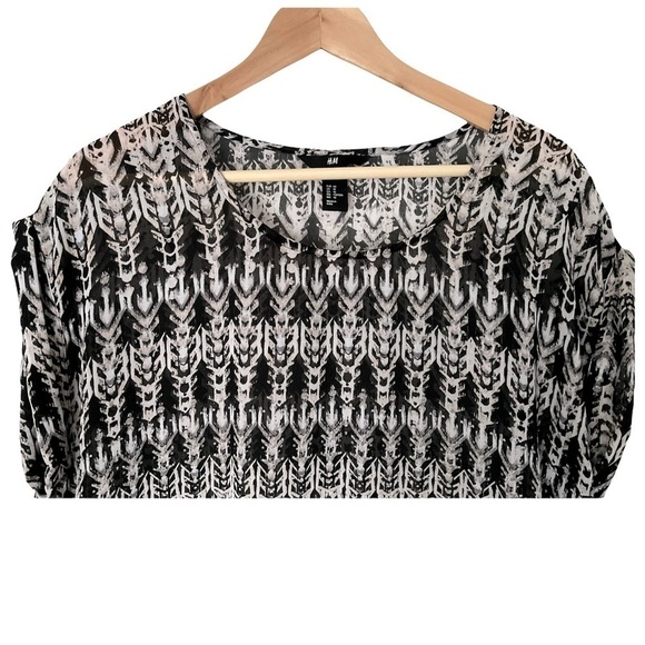 H&m Cap Sleeve Print Tunic - Picture 3 of 5